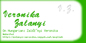 veronika zalanyi business card